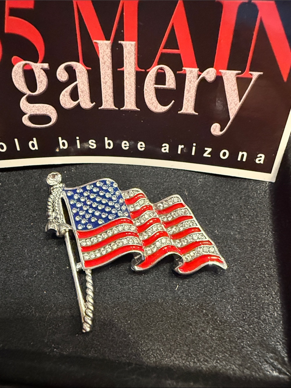 Patriotic American Flag Lapel Pin - Red, White & Blue